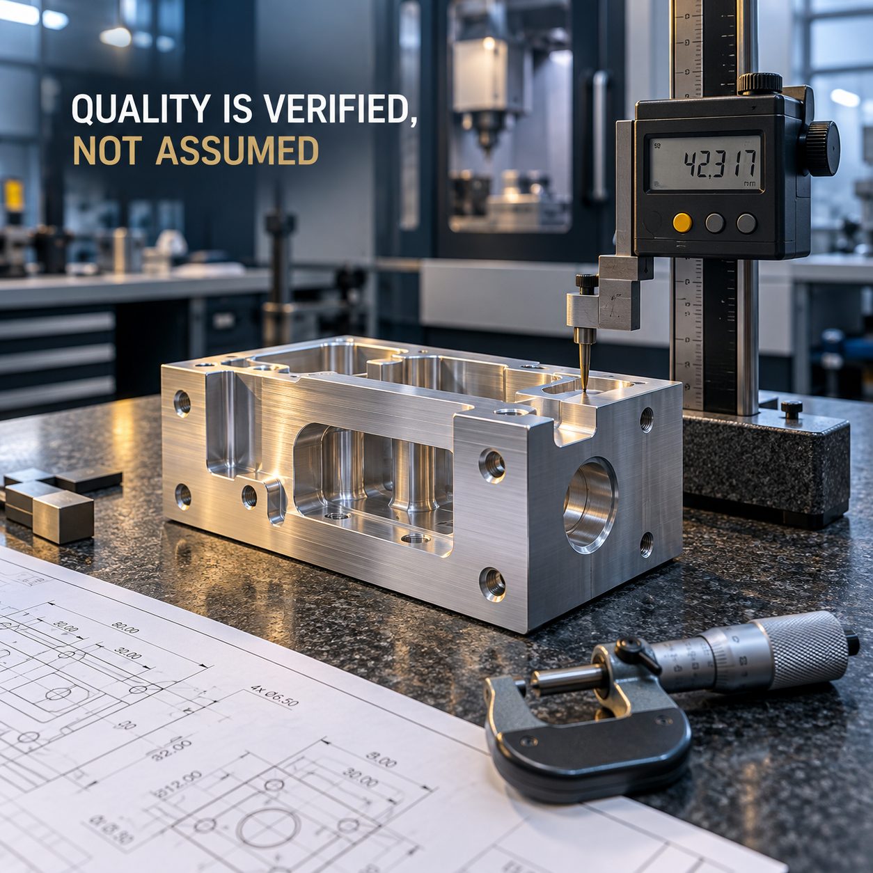 Illustrative view of dimensional inspection
